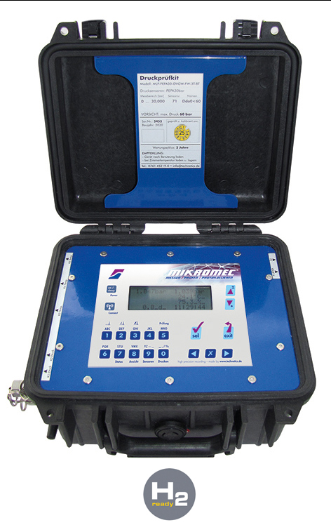 Technetics mikromec Prüfkit 5G zur Prüfung von Gasleitungen - H2Ready