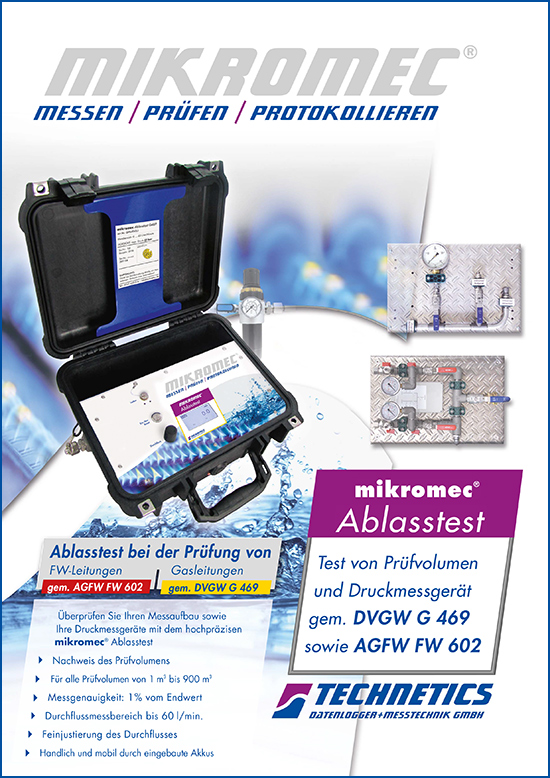 Technetics mikromec® Kundenflyer Ablasstest