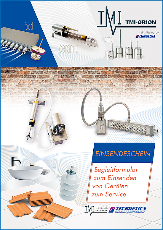 Sie möchten ein TMI-Gerät zum Service einsenden? Bitte verwenden Sie hierfür den verlinken Einsendeschein